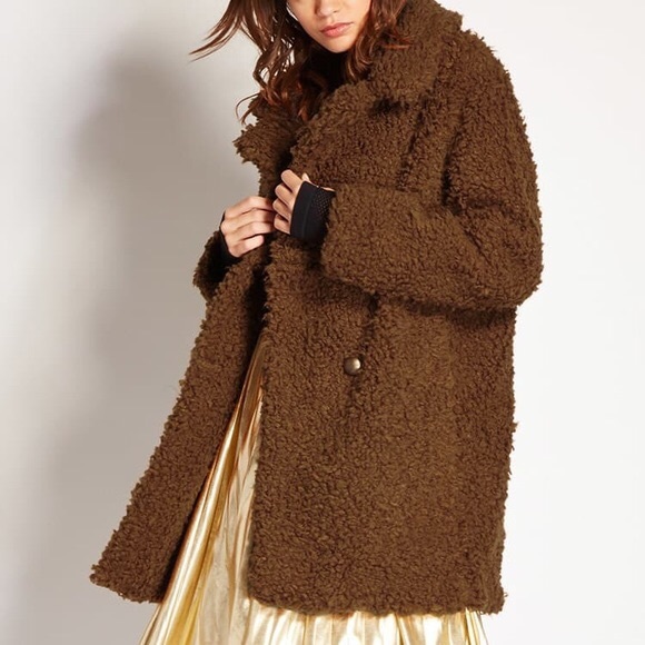 forever 21 bear coat